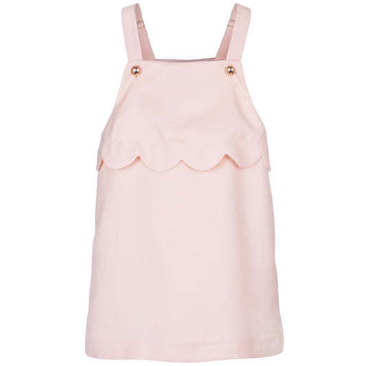 Scalloped Pinafore Dress