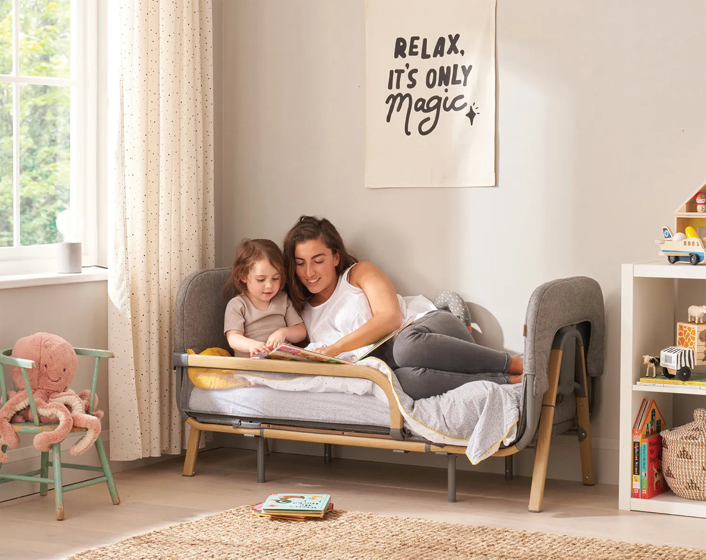 Cozee XL Junior Bed & Sofa Expansion Pack - Oak/Charcoal