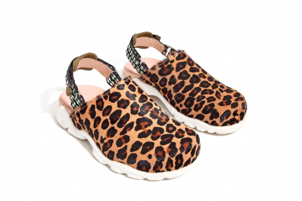 Leopard Clogs