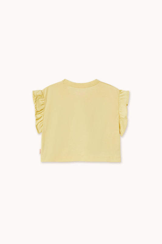 Yellow Flowers Crop Tee