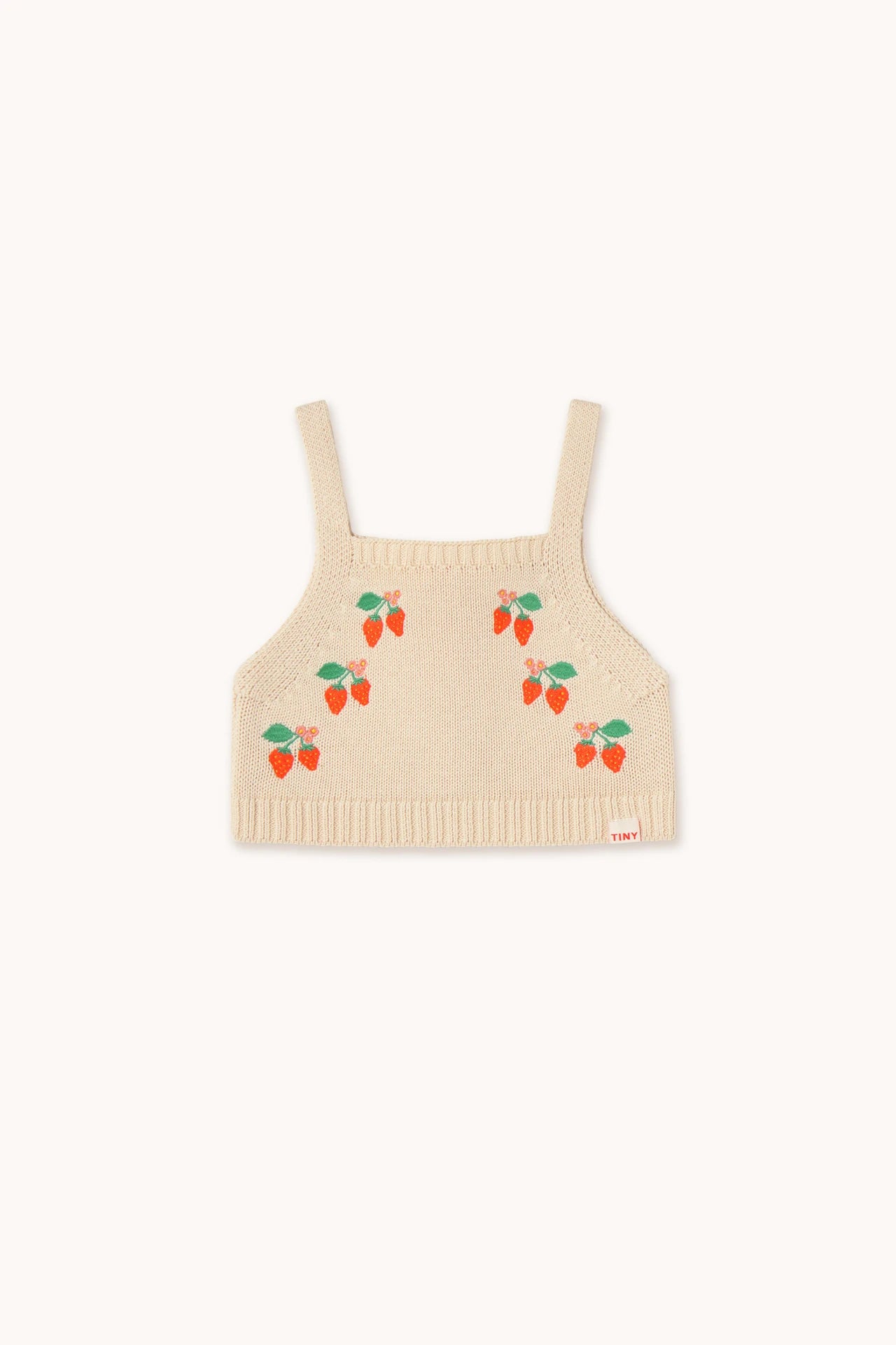 Strawberries Knitted Crop Top