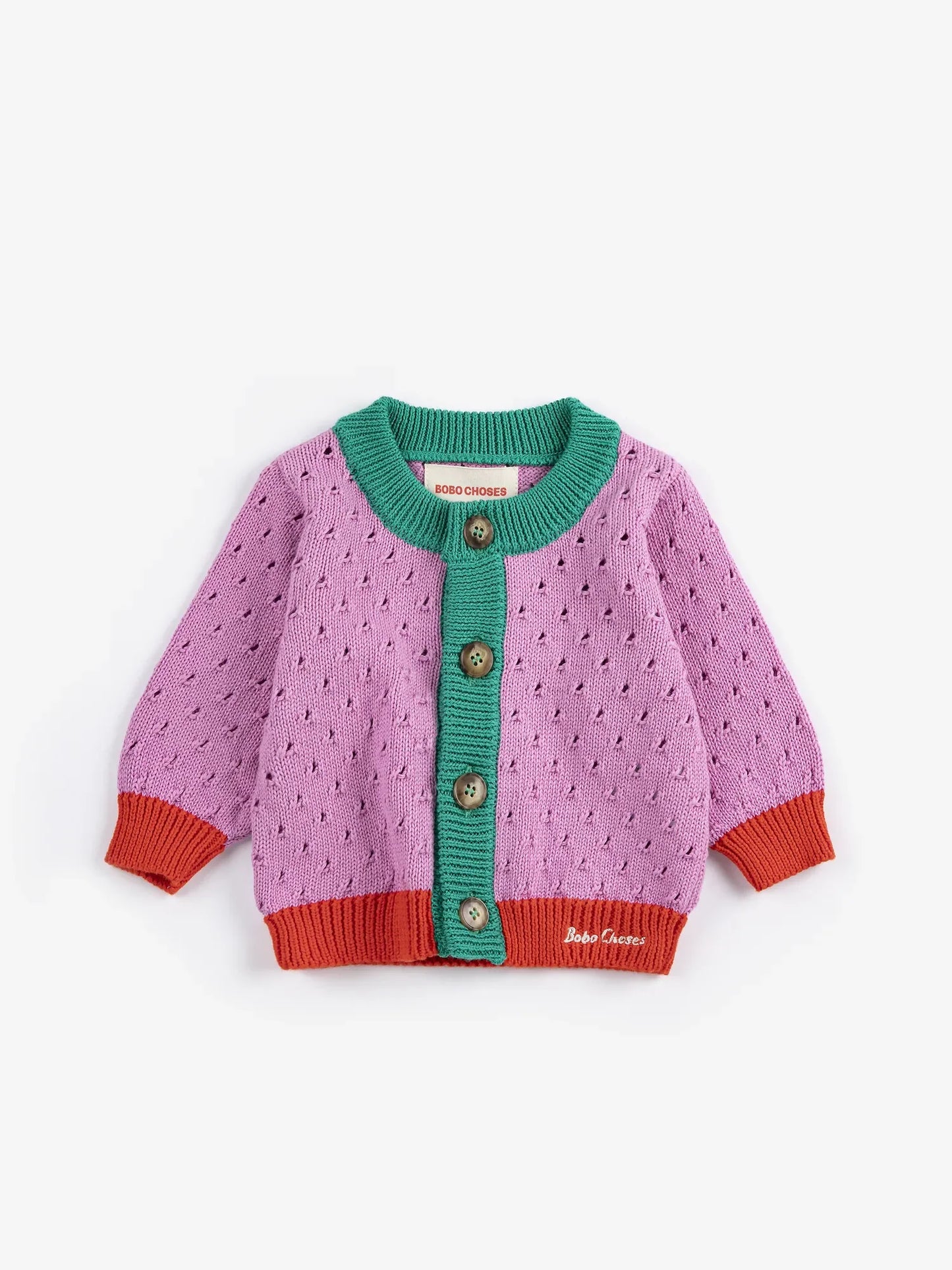Color Block Baby Cardigan