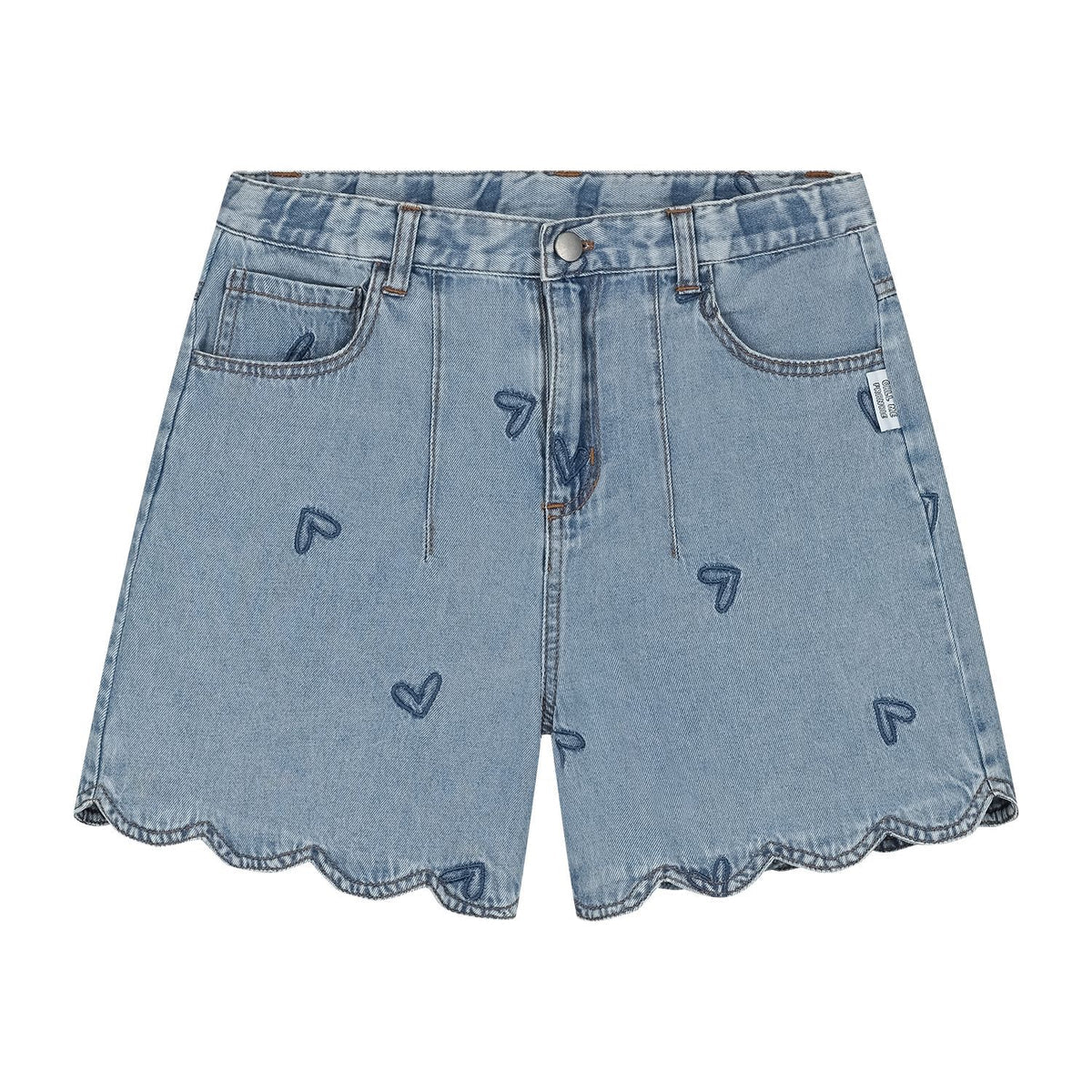 Denim Heart Shorts