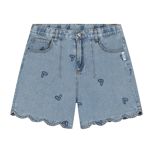 Denim Heart Shorts