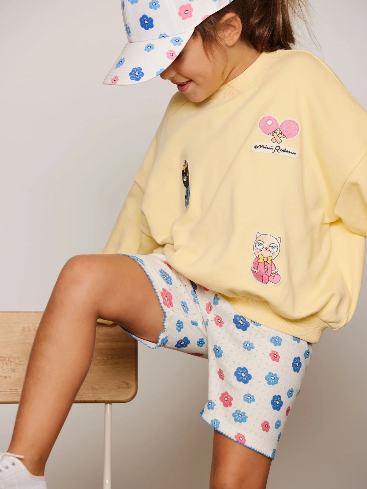 Flowers Pointelle Bike Shorts