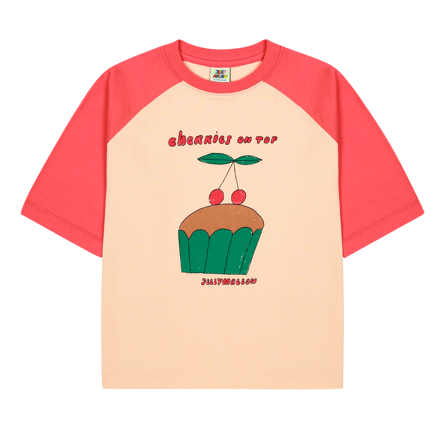 Cherry Cupcake Raglan T-shirt