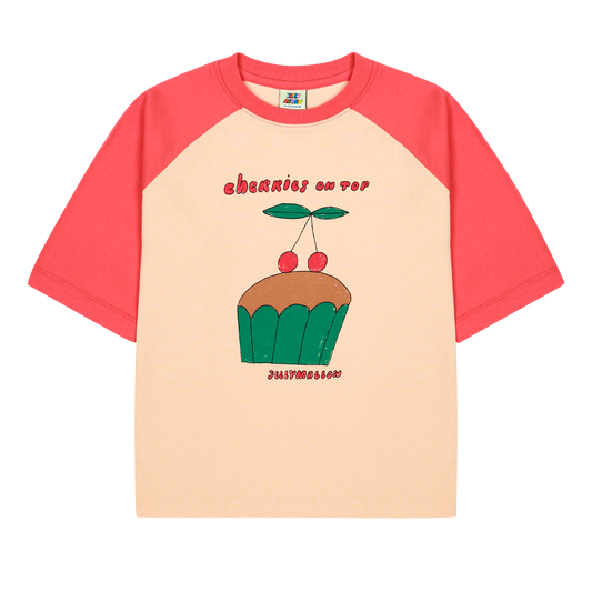 Cherry Cupcake Raglan T-shirt