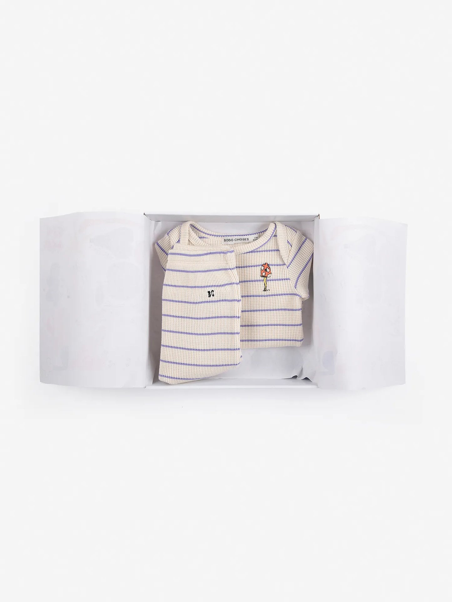Mush Monster Stripes Baby Giftset - Lilac