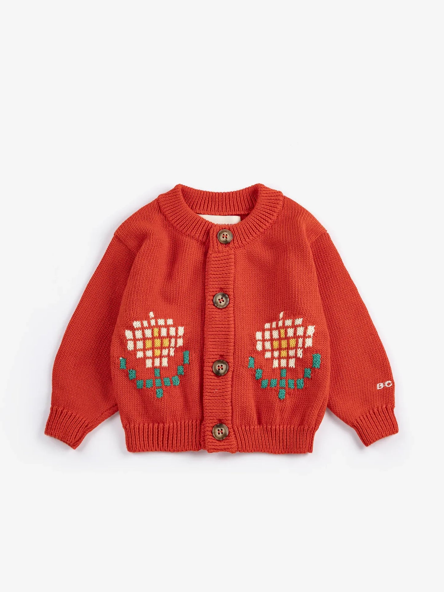 Pixel Daisy Baby Cardigan