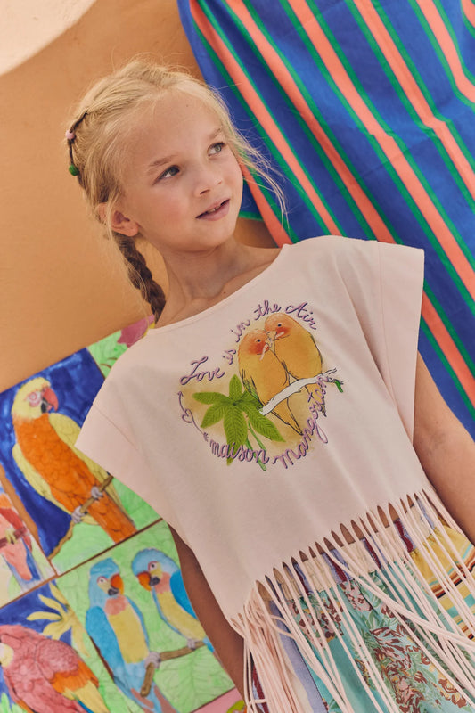 Birds Fringe Top