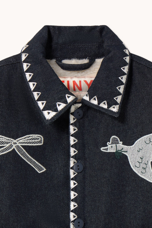 Tiny Bow Denim Jacket