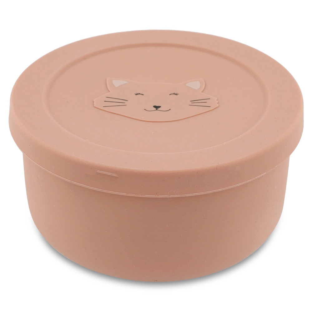 Silicone Snack Box with Lid - Mrs. Cat