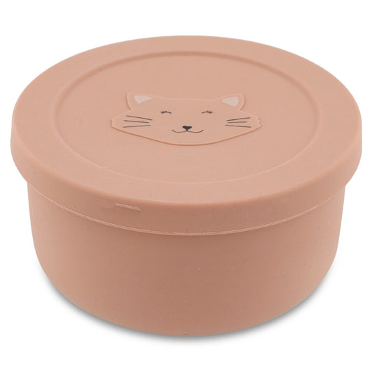 Silicone Snack Box with Lid - Mrs. Cat