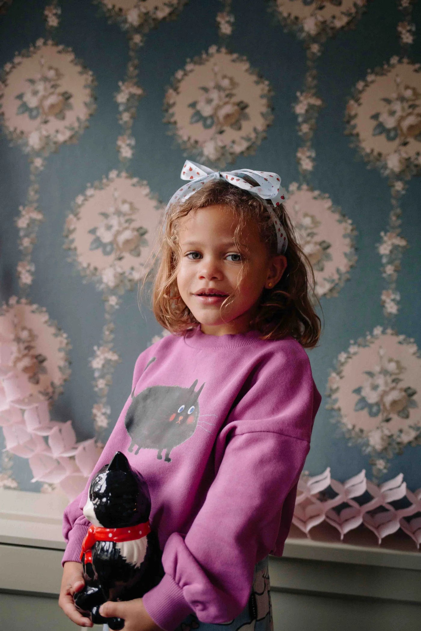 Meows-A-Lot Cropped Sweater