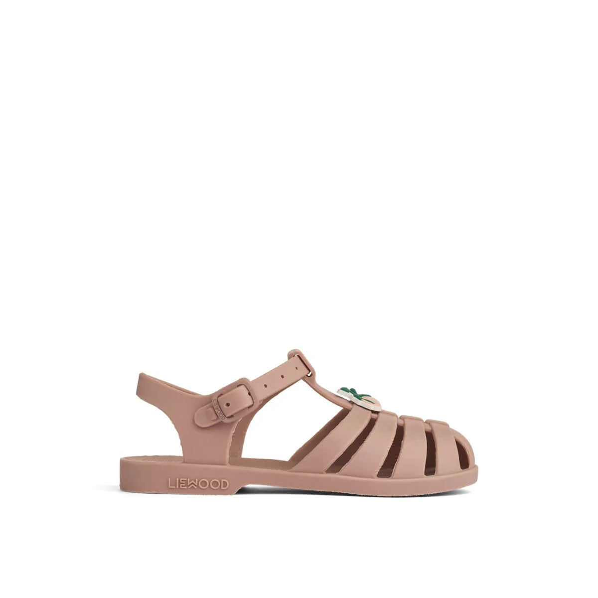 Bre Sandals with Charms - Peach / Dark Rose