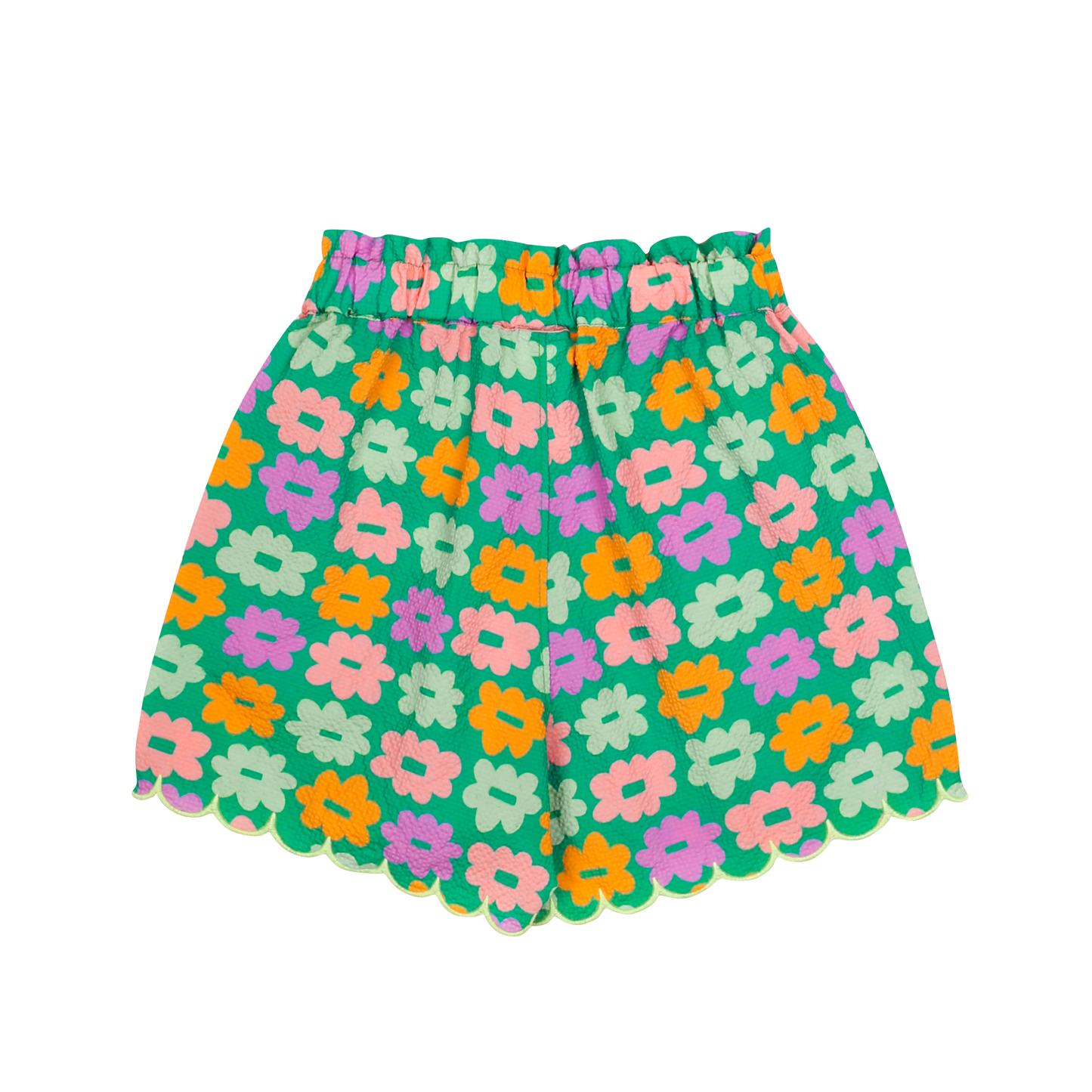 Flower Seersucker Shorts