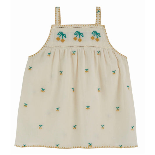 Yellow Cherries Baby Dress