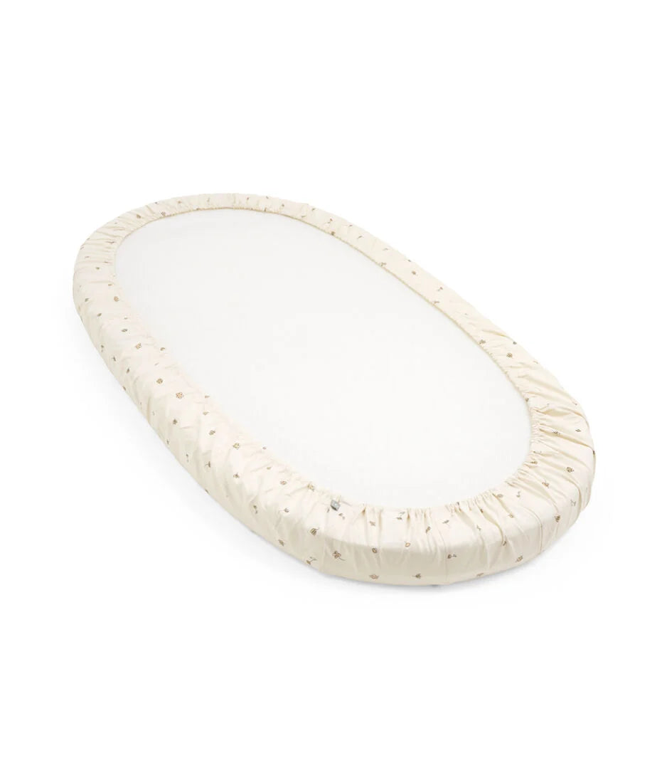 Stokke® Sleepi™ Bed Fitted Sheet - Flower Ecru