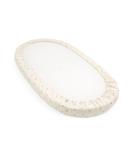 Stokke® Sleepi™ Bed Fitted Sheet - Flower Ecru