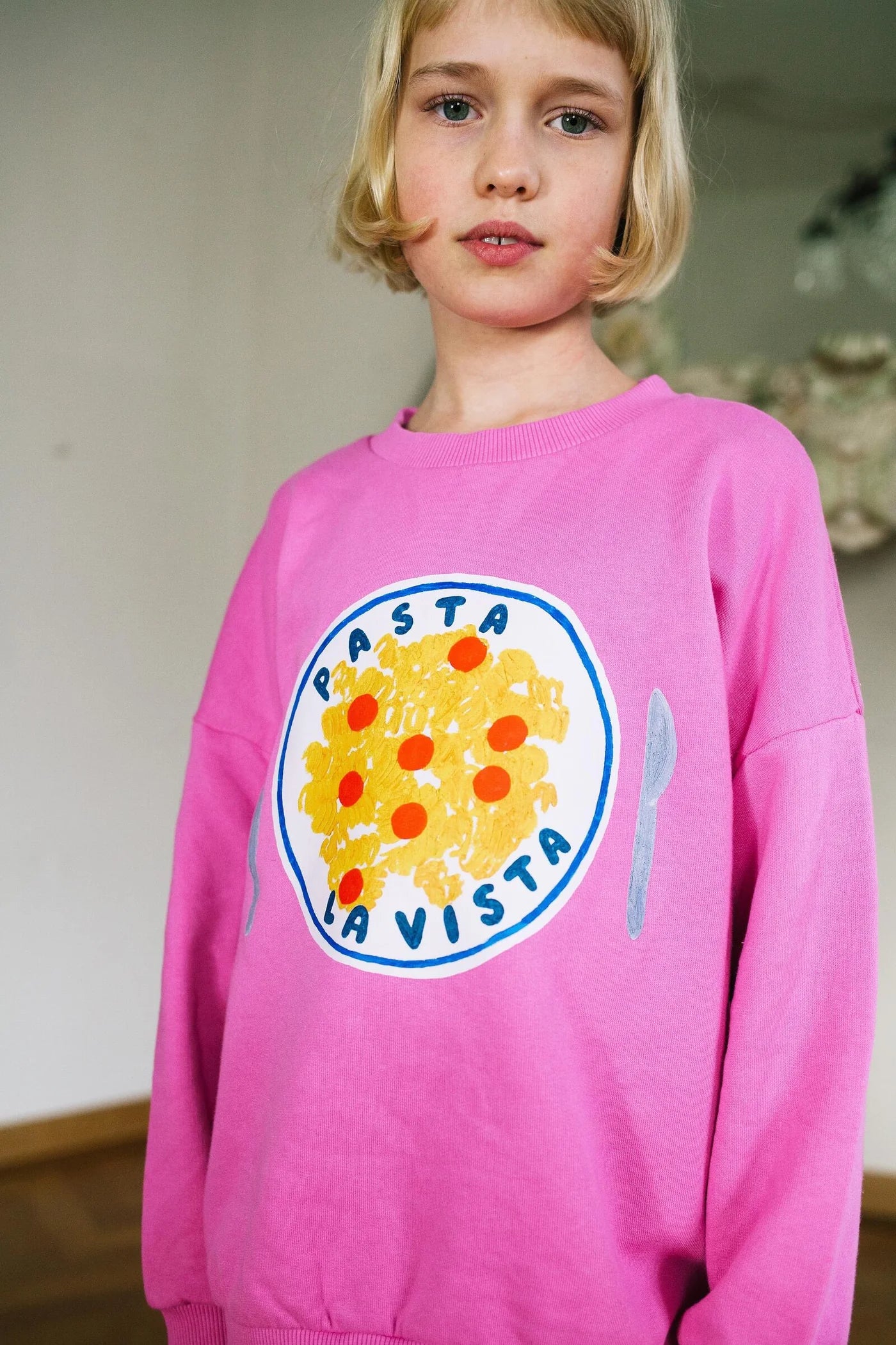 Pasta La Vista Sweater - Pink