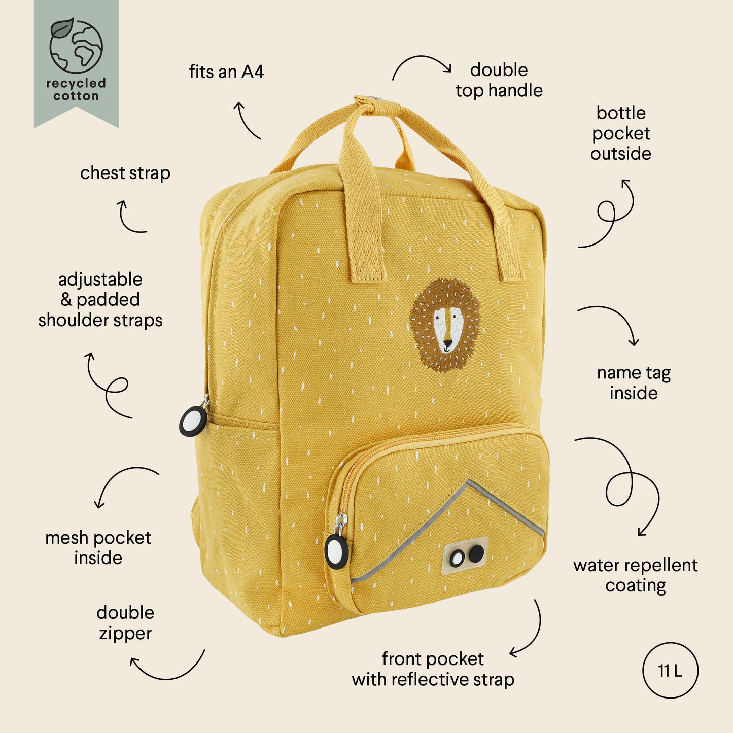 Backpack Large - Mr. Lion