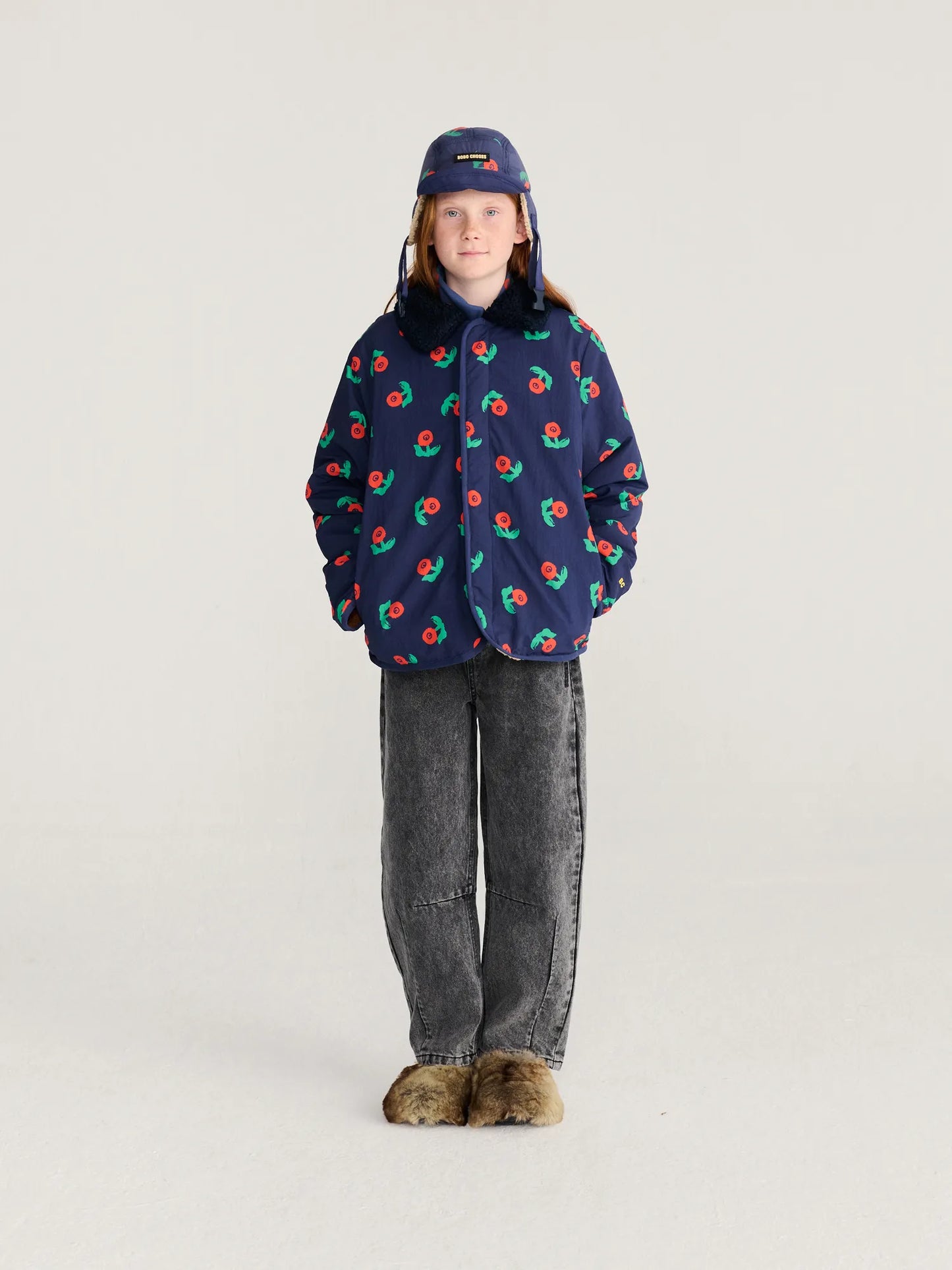 Stamp Bloom Reversible Jacket