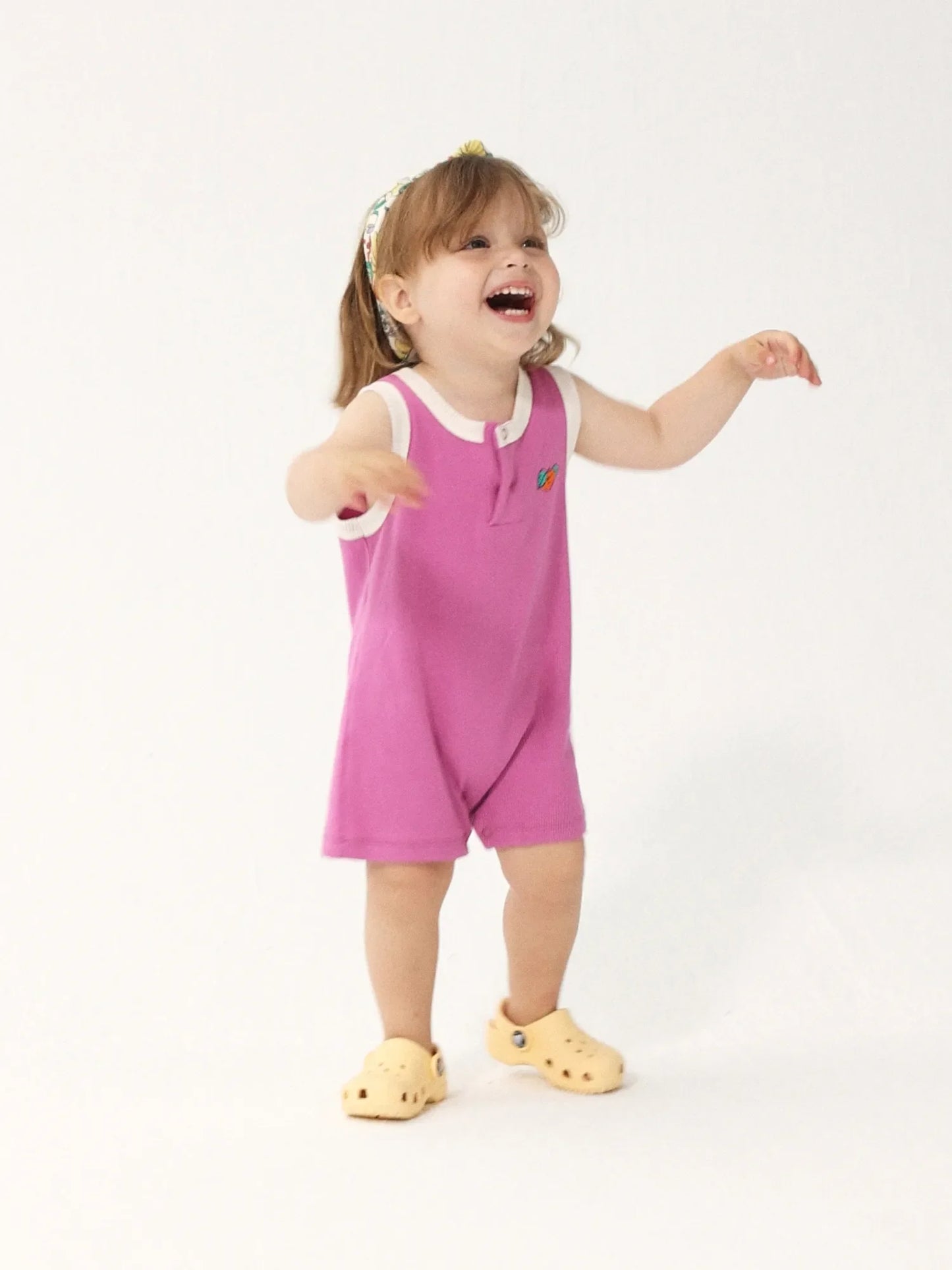 Tangerine Baby Playsuit