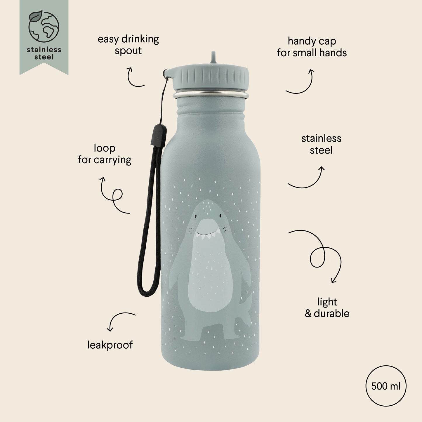 Trixie Bottle 500ml - Mr. Shark