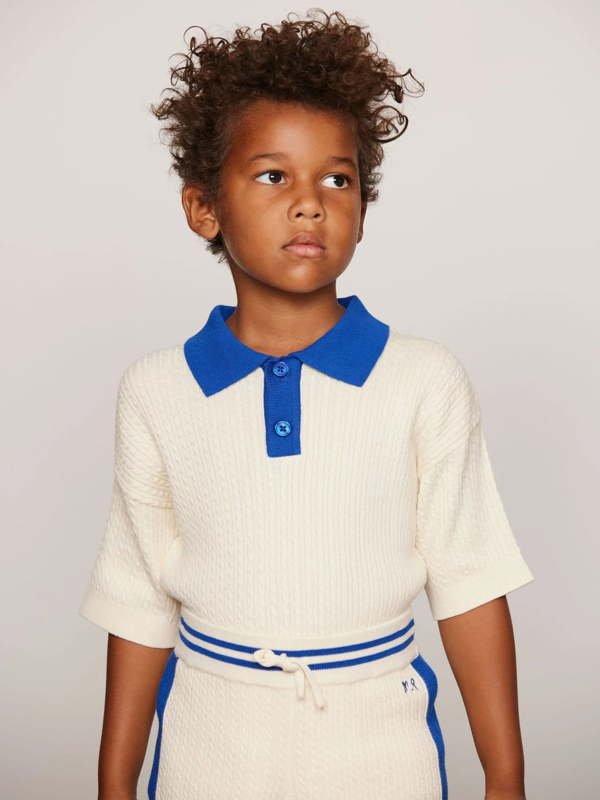 Cable Knit Polo