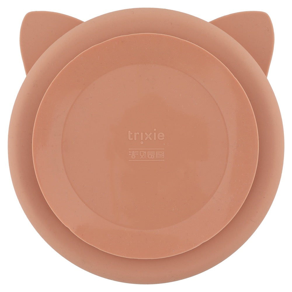 Silicone Divided Plate with suction - Mrs. Cat