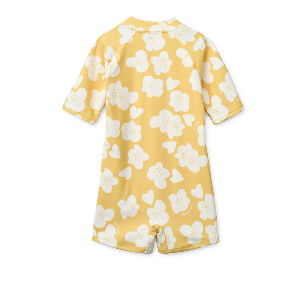 Max Printed Swim Jumpsuit - Flower / Lemon Yellow