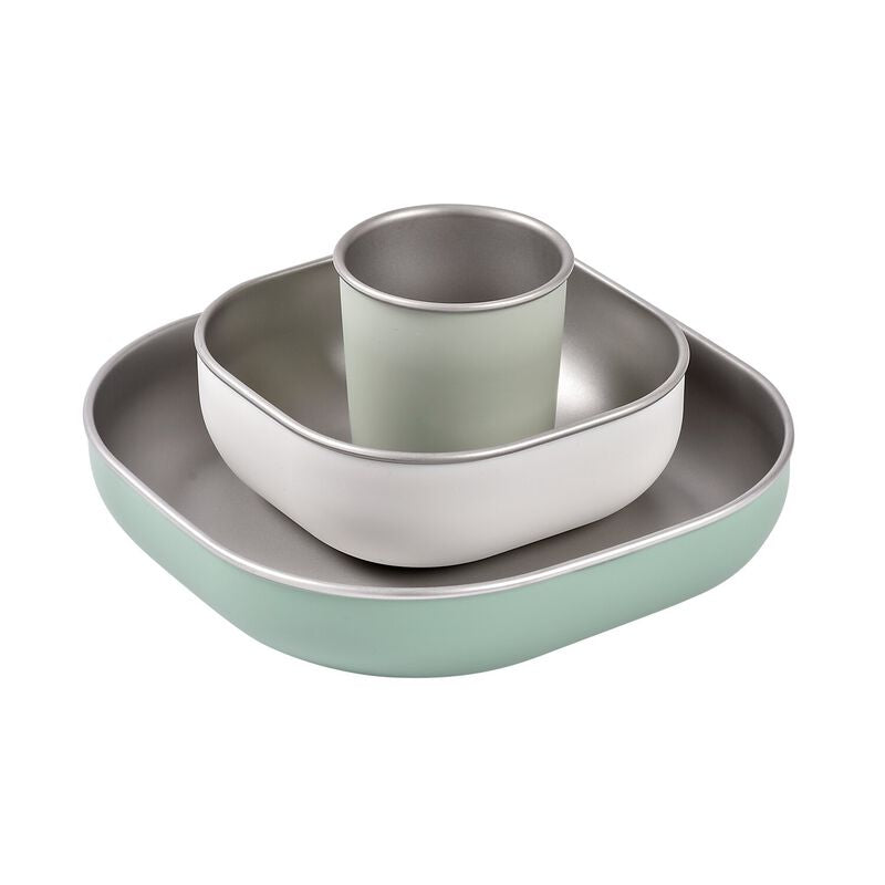 Stainless Steel Meal Set - Sage Green