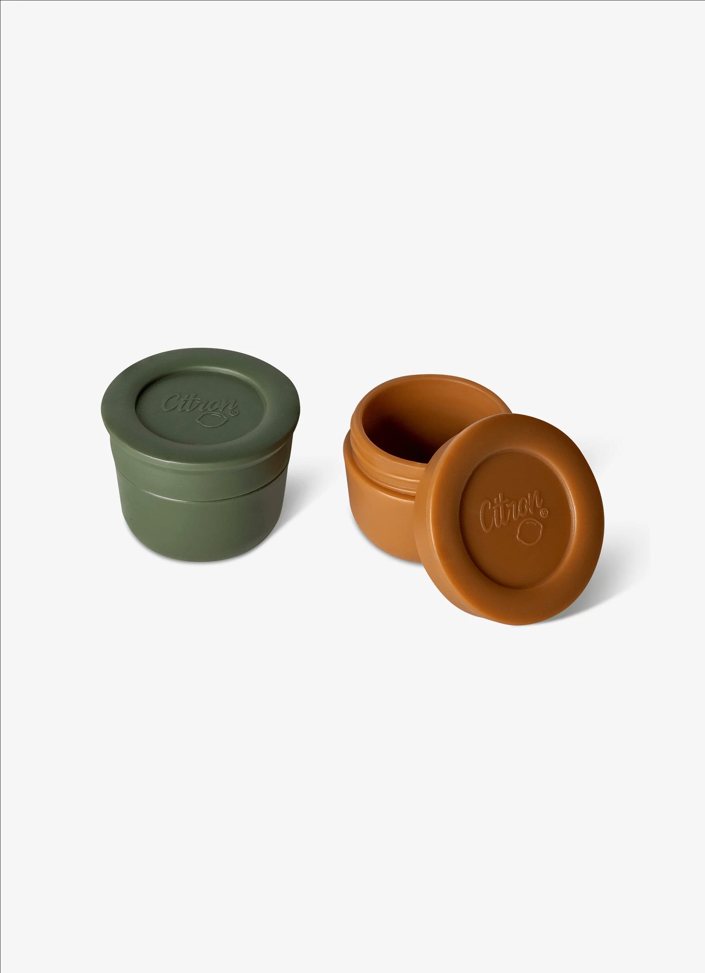 Mini Sauce Containers - Caramel/Green