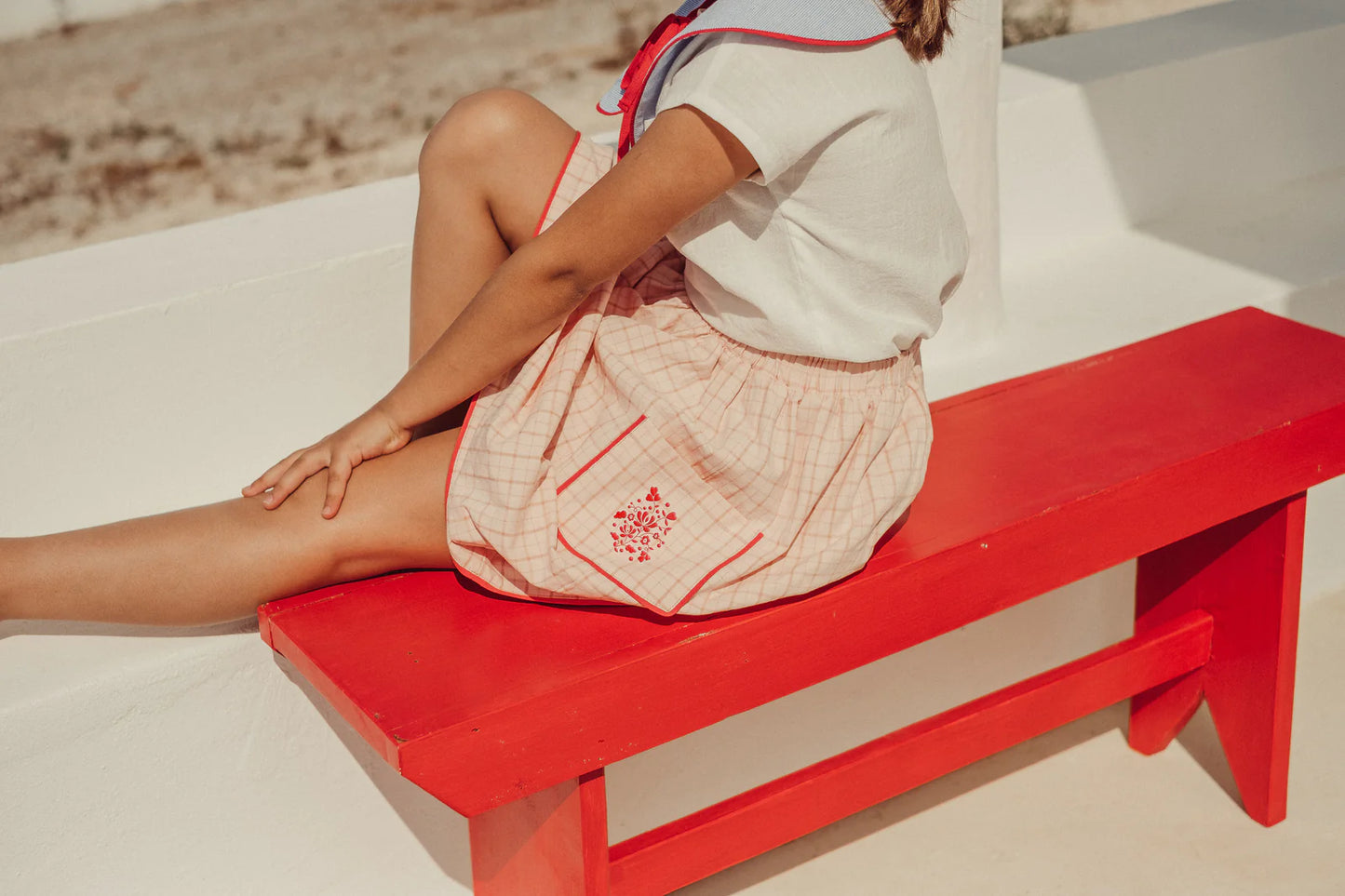 Amalia Skirt - Vichy Pink