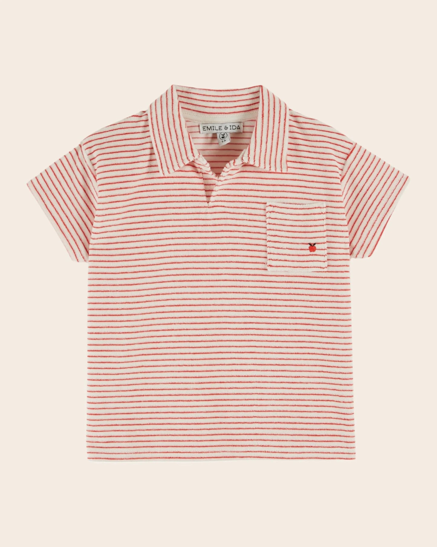 Striped Polo - Red