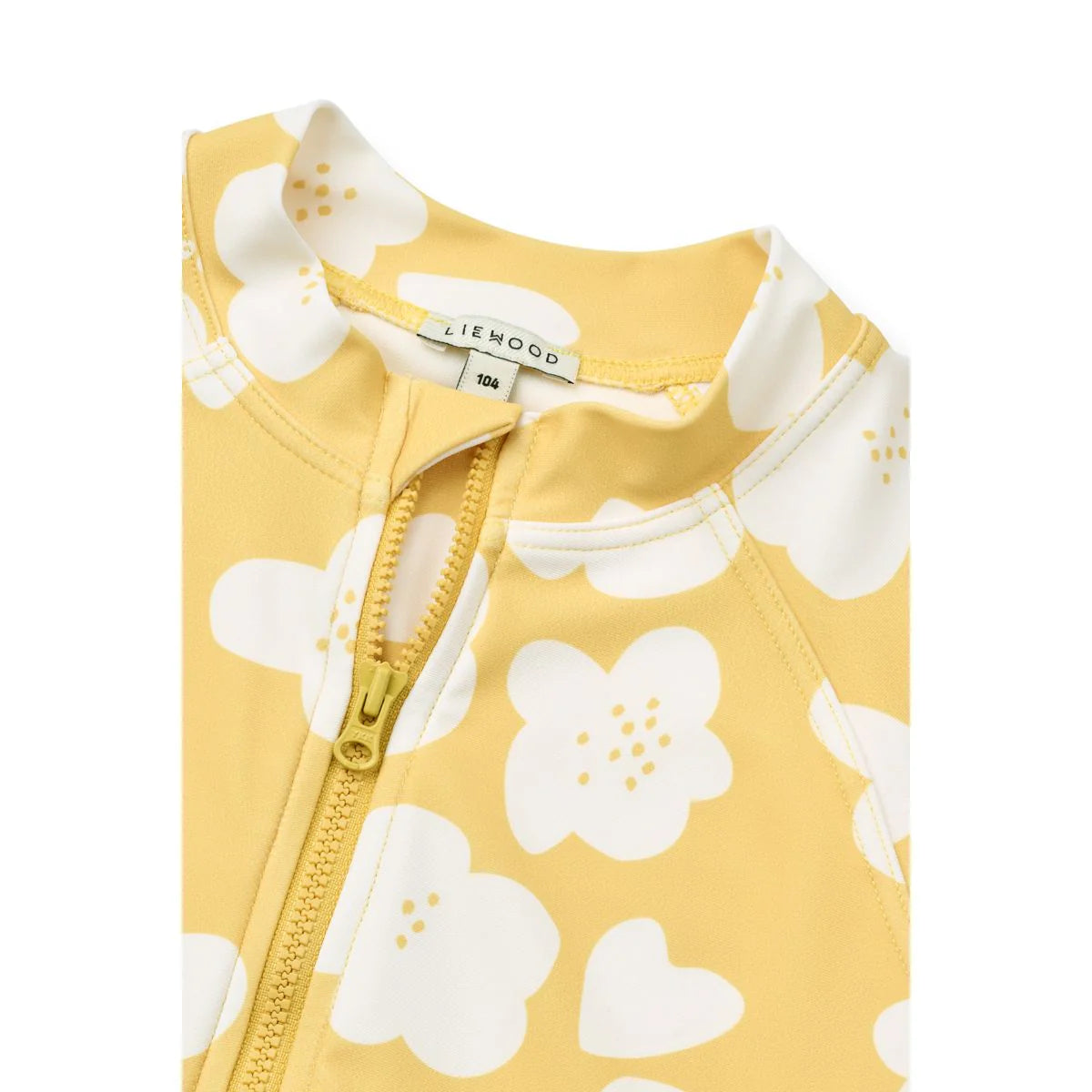 Max Printed Swim Jumpsuit - Flower / Lemon Yellow