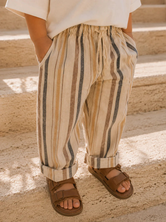 Dune Stripe Linen Pants
