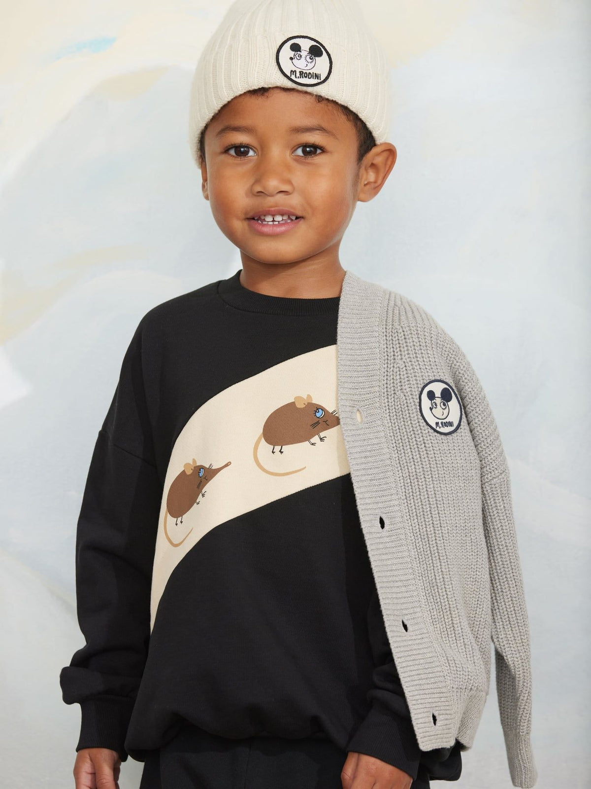 Elephant Shrew Panel Sweater