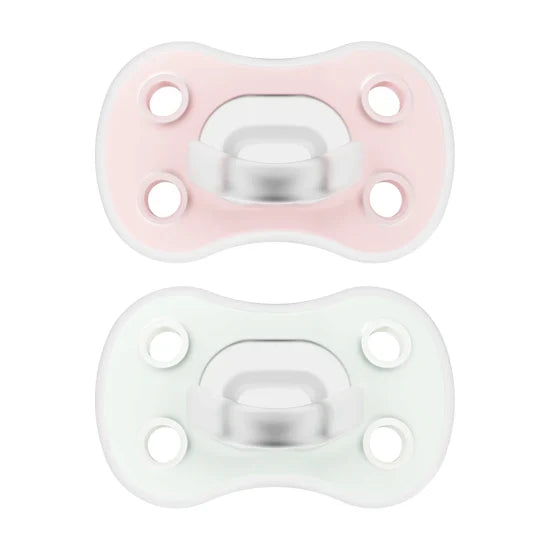 Advantage Pacifier 0-6m, Pink&Mint ( 2Packs )