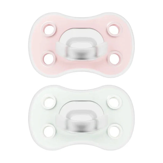 Advantage Pacifier 0-6m, Pink&Mint ( 2Packs )