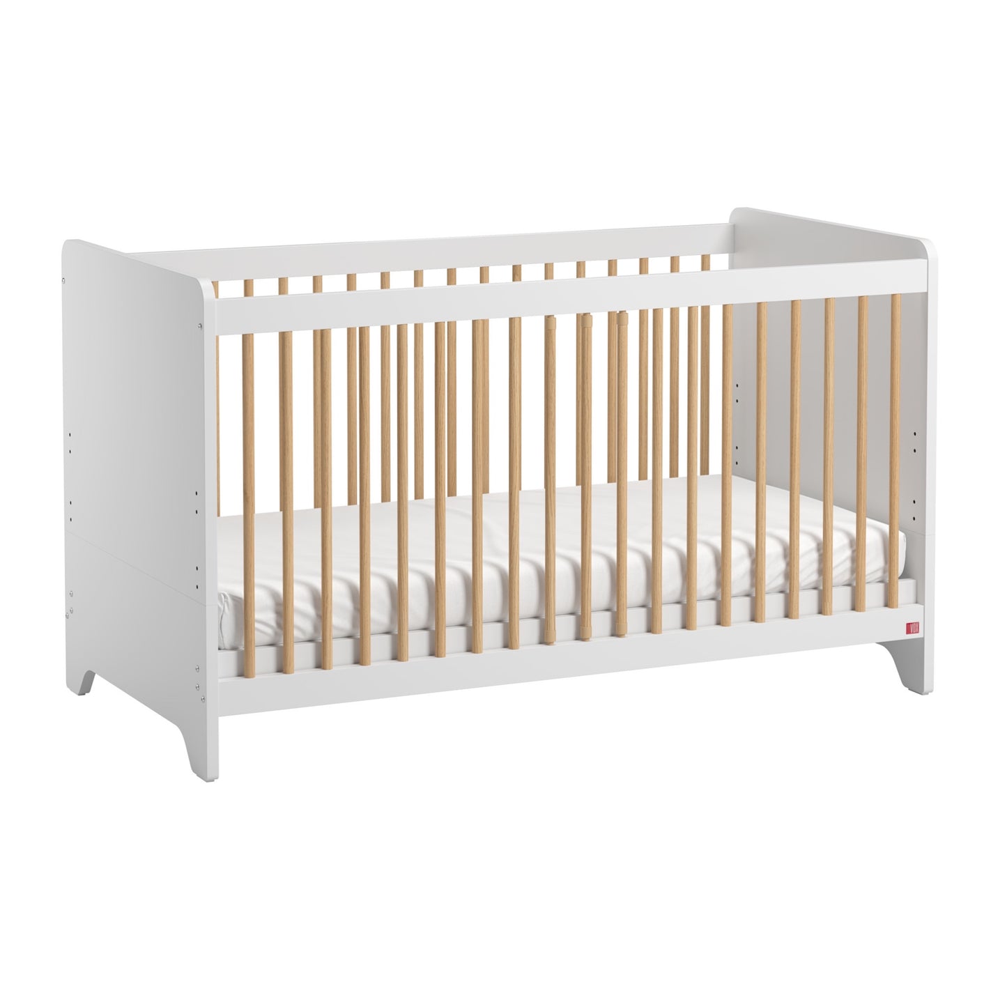 Leaf Cot Bed - White/Oak