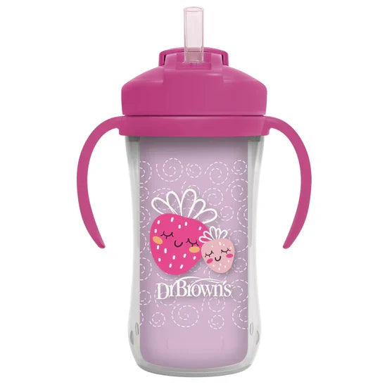 Insulated Straw Cup 300ML 9m+, Pink