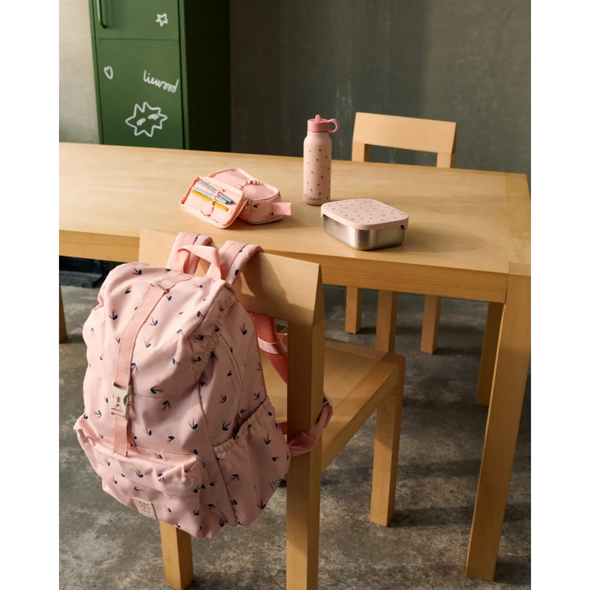 Arthur Printed Lunch Box - Mini Cherry Heart / Rosey
