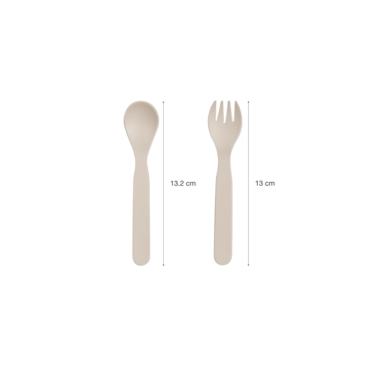 Bio Based Cutlery & Case (Set of 2) - Green/Cream