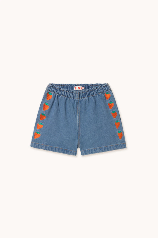 Strawberries Denim Shorts