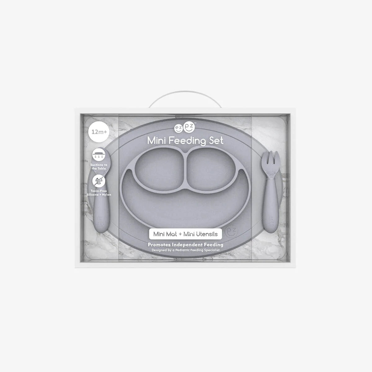 Mini Feeding Set (12m+) - Pewter