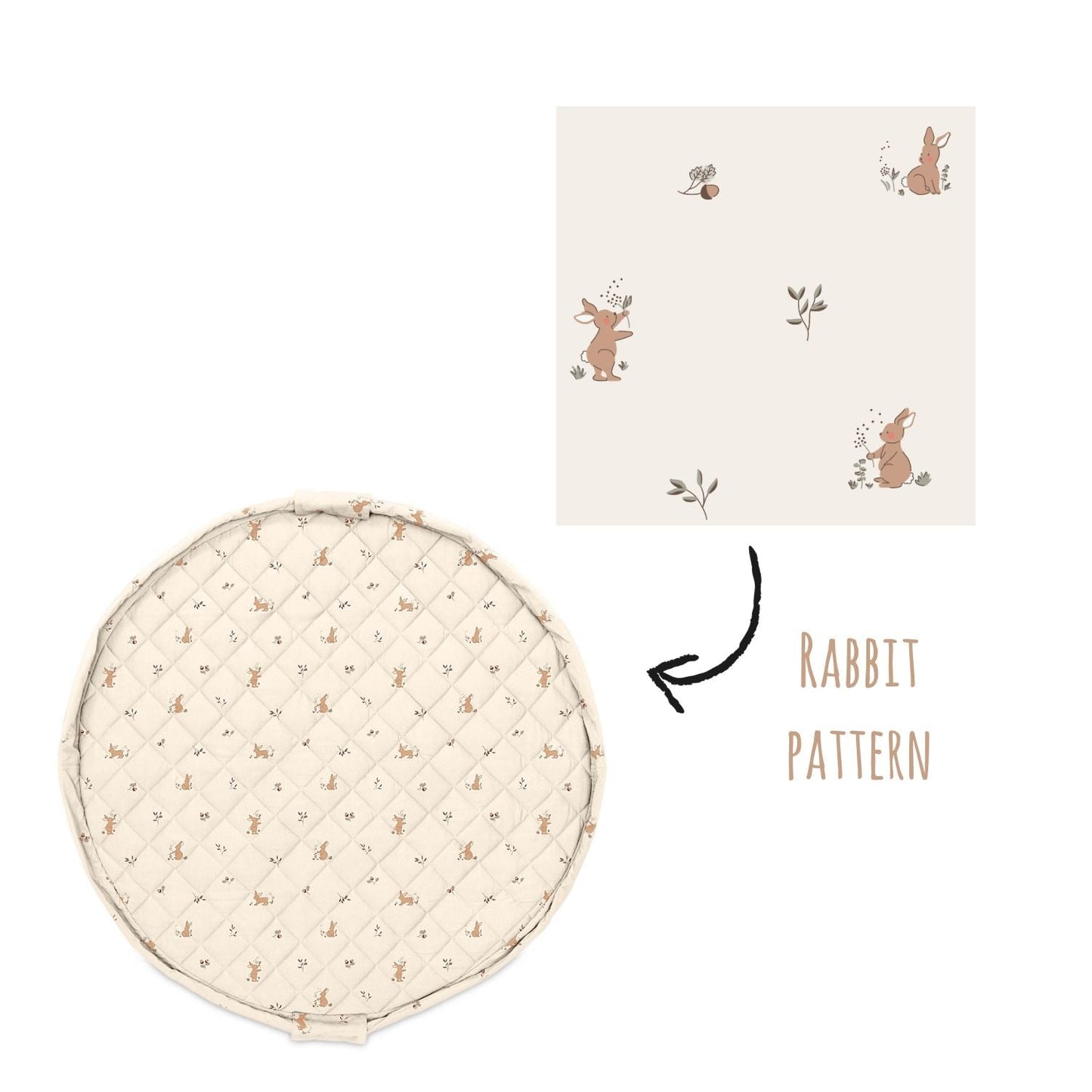 noomad soft: Organic Babymat & Bag - Rabbit