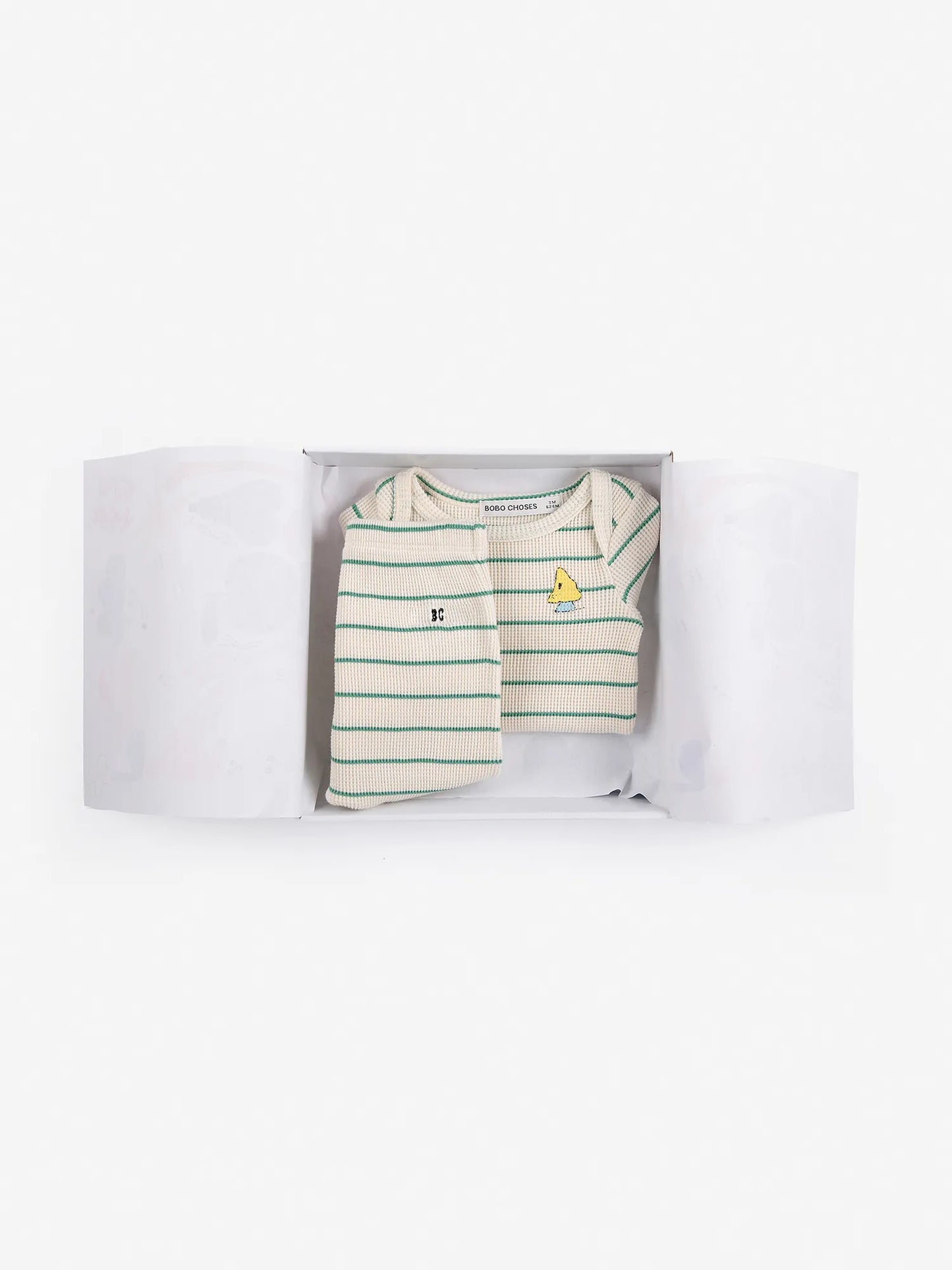 Mush Monster Stripes Baby Giftset - Green