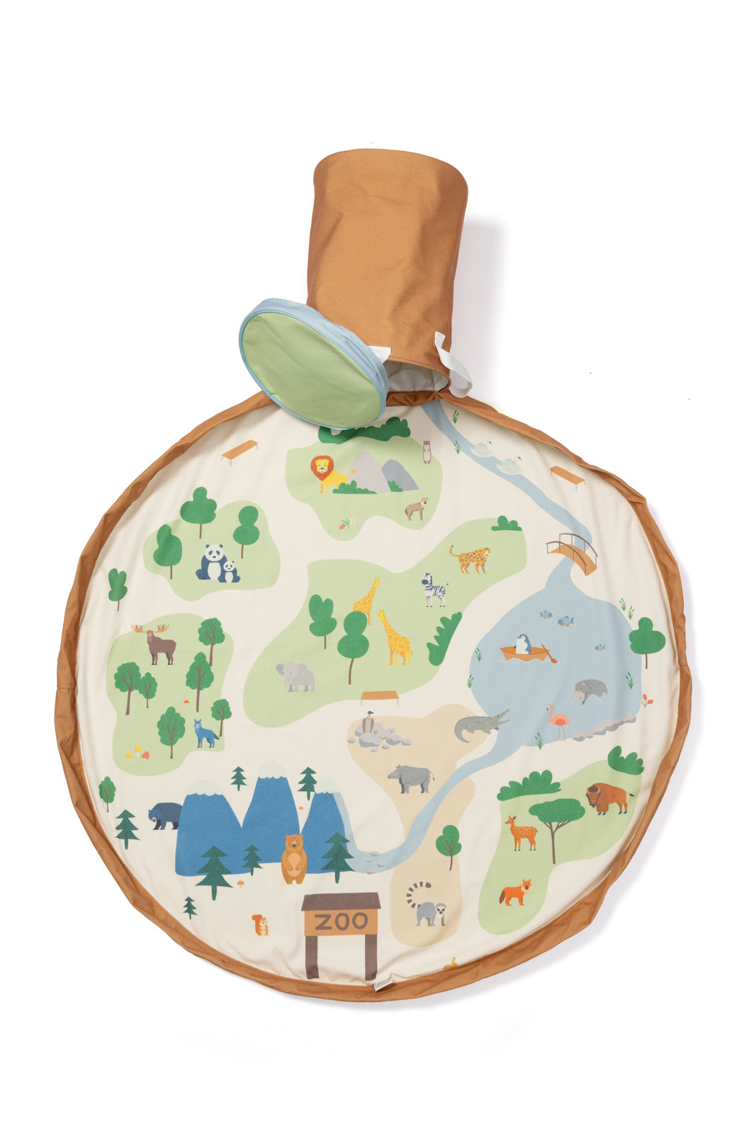 soo: Playmat & Storage Basket - Zoo