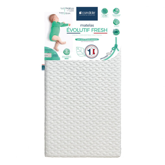 Candide Fresh Convertible 360° Mattress - 70x140x12 cm